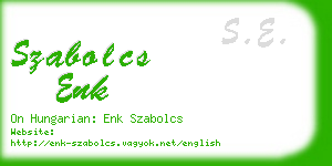 szabolcs enk business card